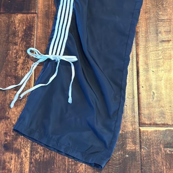 Juniors Edikted Remy Ribbon Track Pants Navy Blue, Size S - Picture 3 of 6